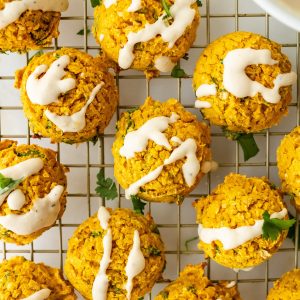 baked butternut squash falafel