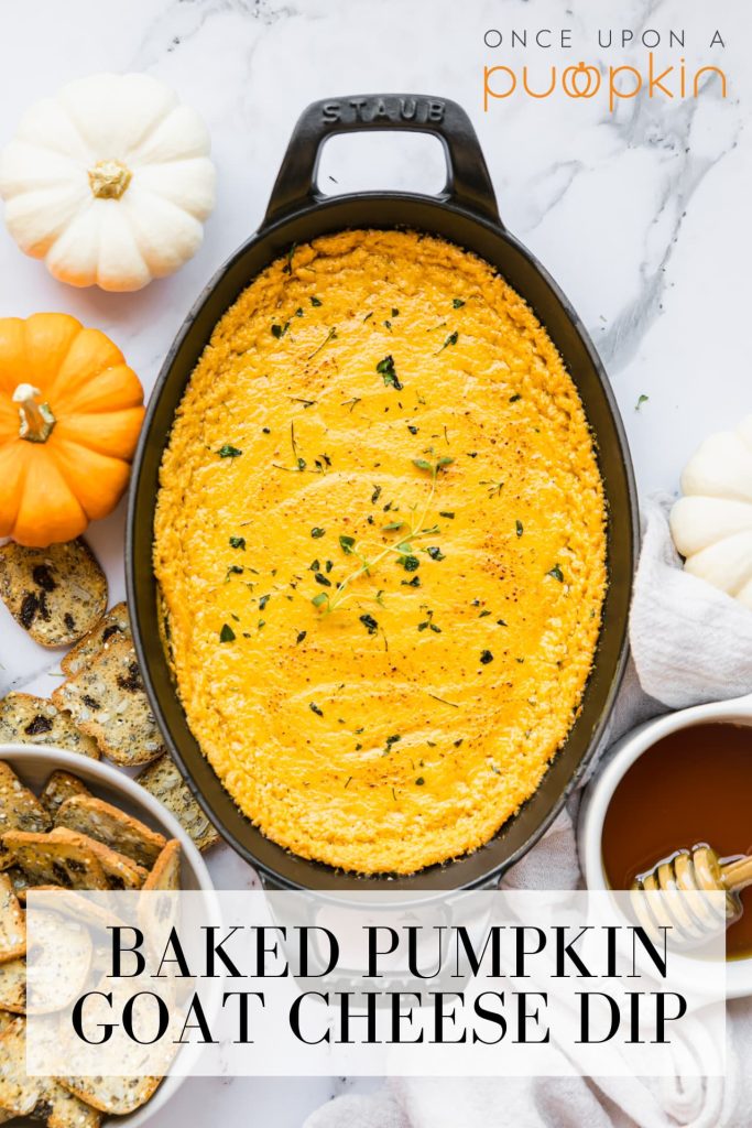 baked honey pumpkin goat cheese dip