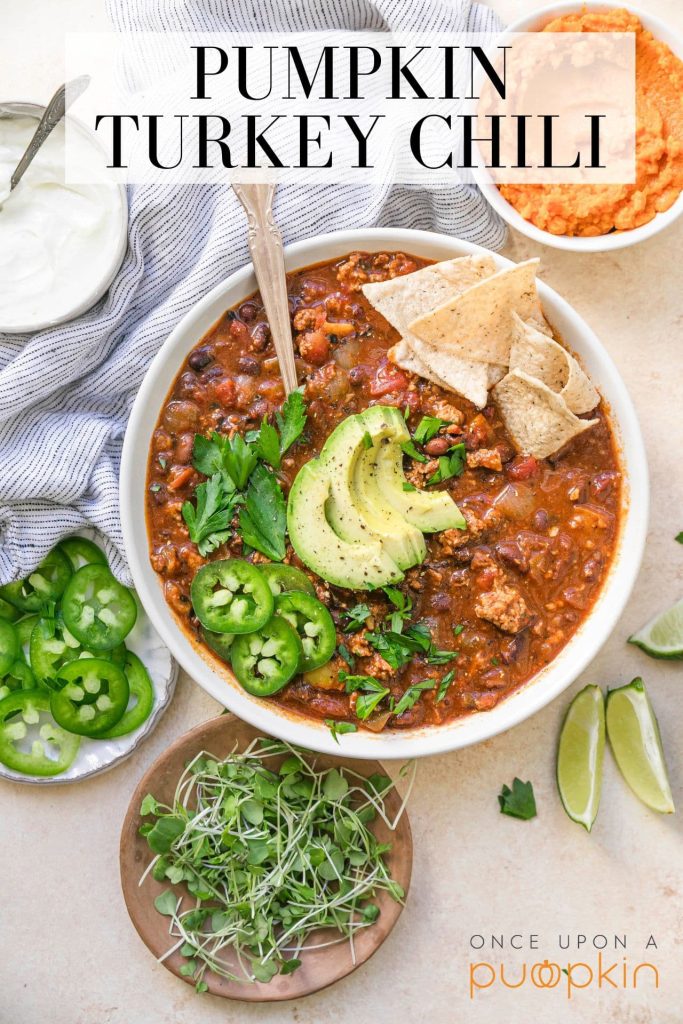 best easy pumpkin turkey chili