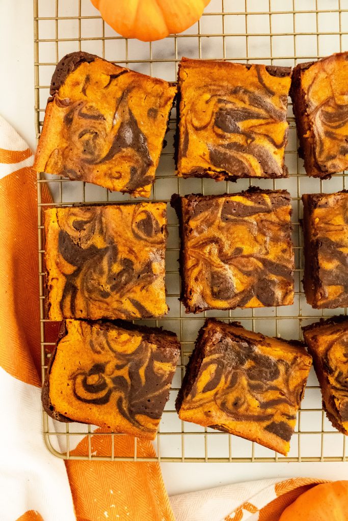 best pumpkin swirl brownie recipe with canned pumpkin and cocoa