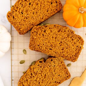 Better Than Starbucks Healthy Pumpkin Bread Lower in Sugar