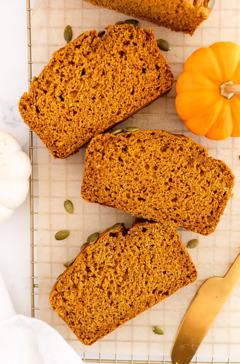 Better Than Starbucks Healthy Pumpkin Bread Lower in Sugar