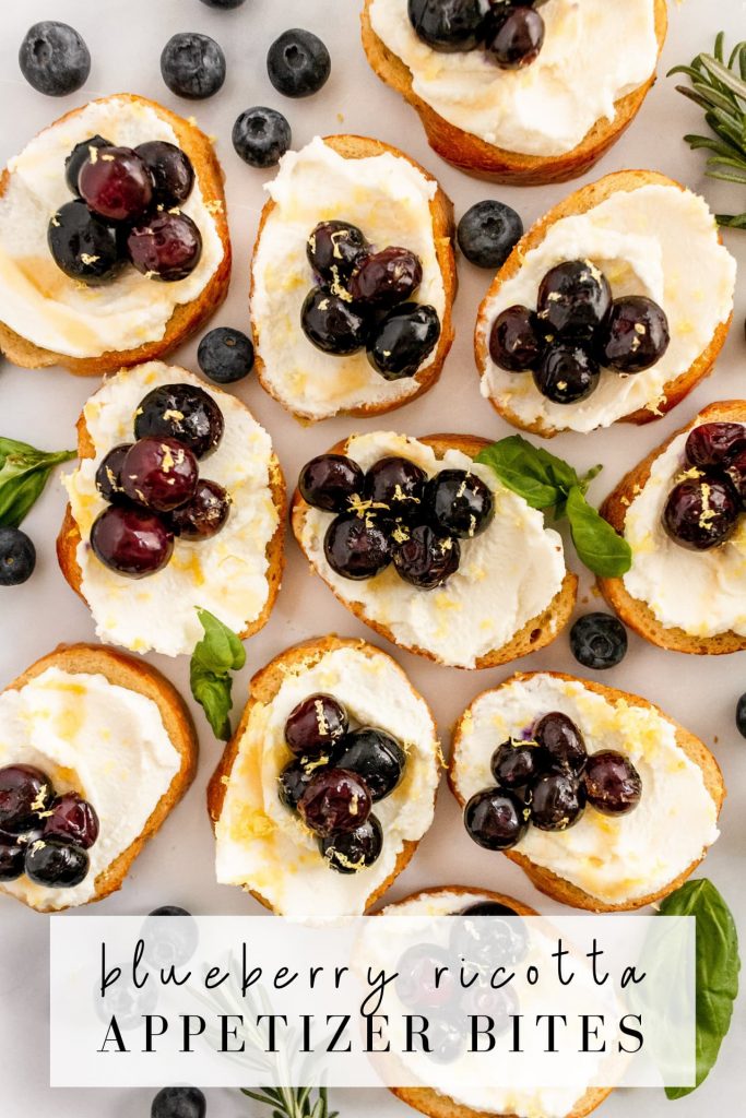 blueberry ricotta appetizer bites