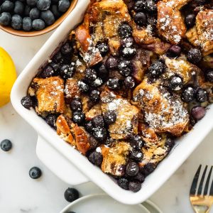 blueberry brioche french toast