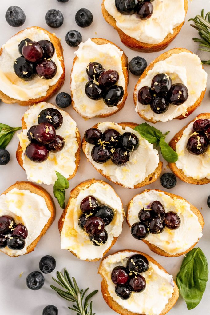 blueberry ricotta bruschetta