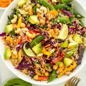 chickpea thai quinoa salad