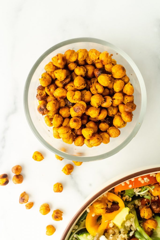 crunchy greek chickpeas
