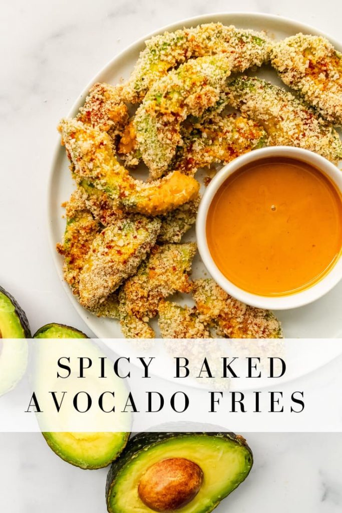 dairy free spicy baked avocado fries 