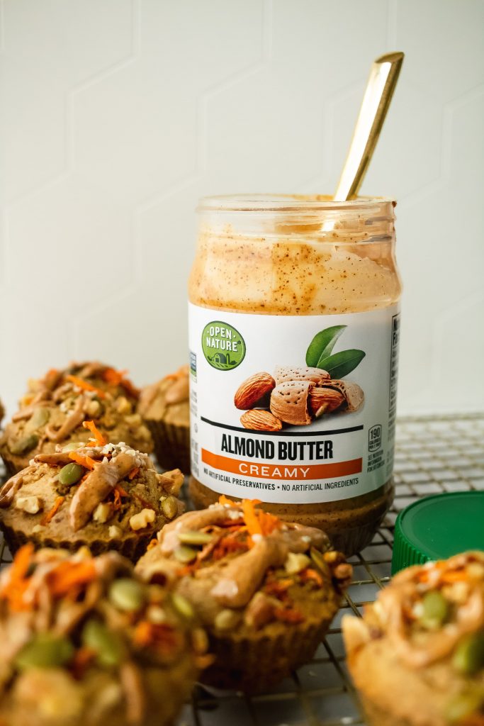fluffy and healthy carrot breakfast muffins