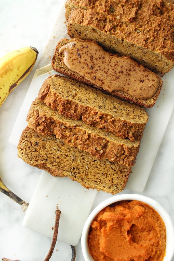 grain free pumpkin banana bread