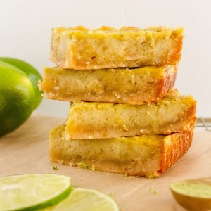 gluten and dairy free coconut matcha lime bars