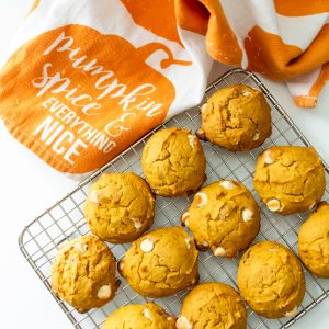 gluten and dairy free pumpkin cookies with chocolate chips