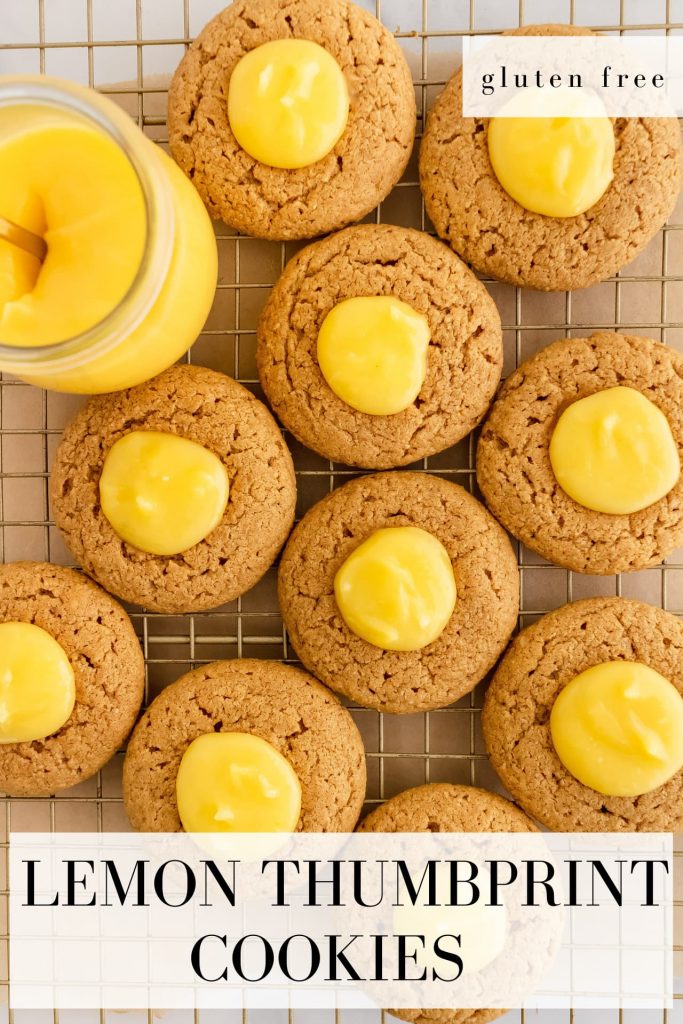 gluten free lemon thumbprint cookies