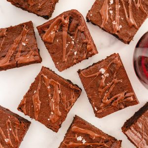 gluten free red wine brownies