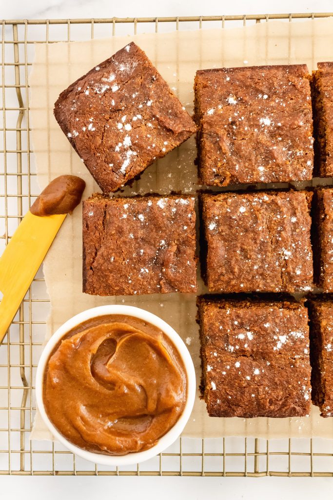 gluten free sticky date cake with caramel date sauce
