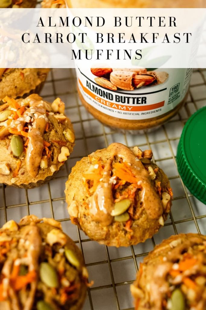 healthy carrot almond breakfast muffins