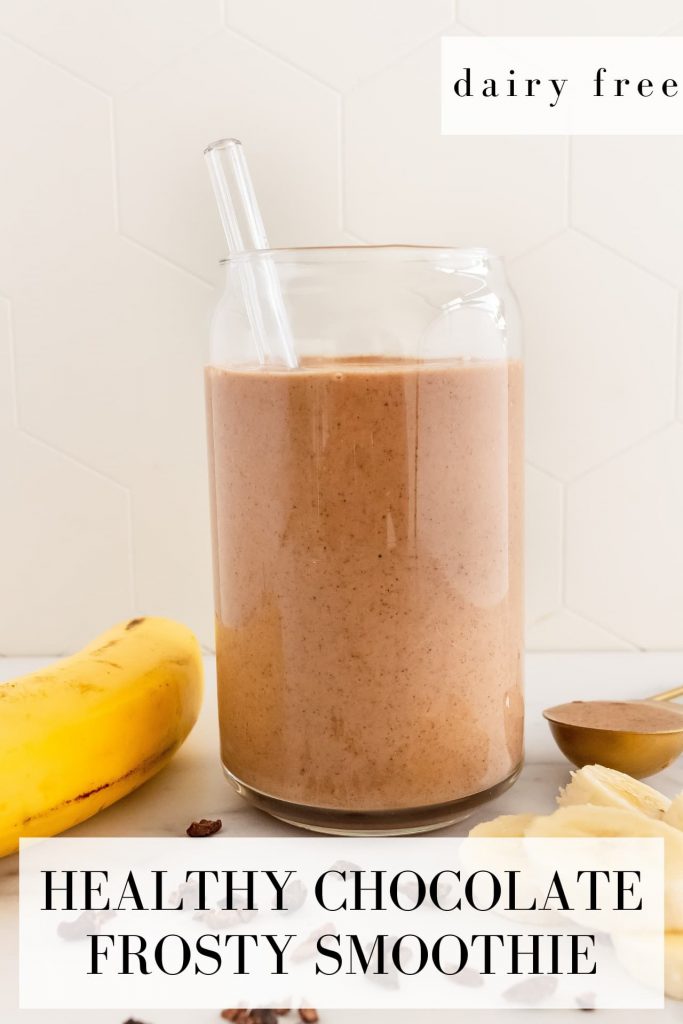healthy chocolate frosty smoothie recipe