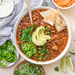 Healthy Pumpkin Turkey Chili