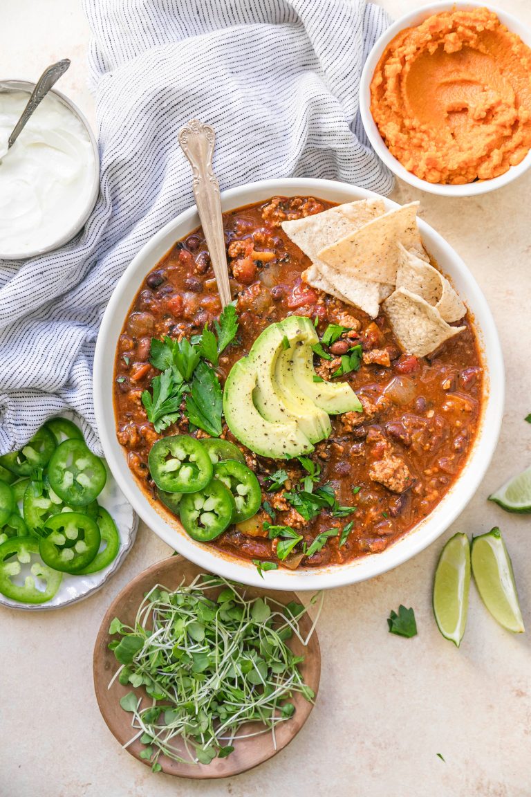 Healthy Pumpkin Turkey Chili