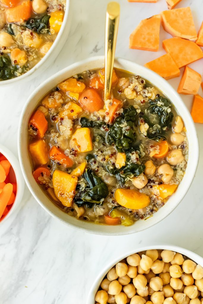 healthy quinoa vegetable soup 