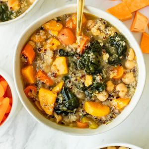 healthy quinoa vegetable soup