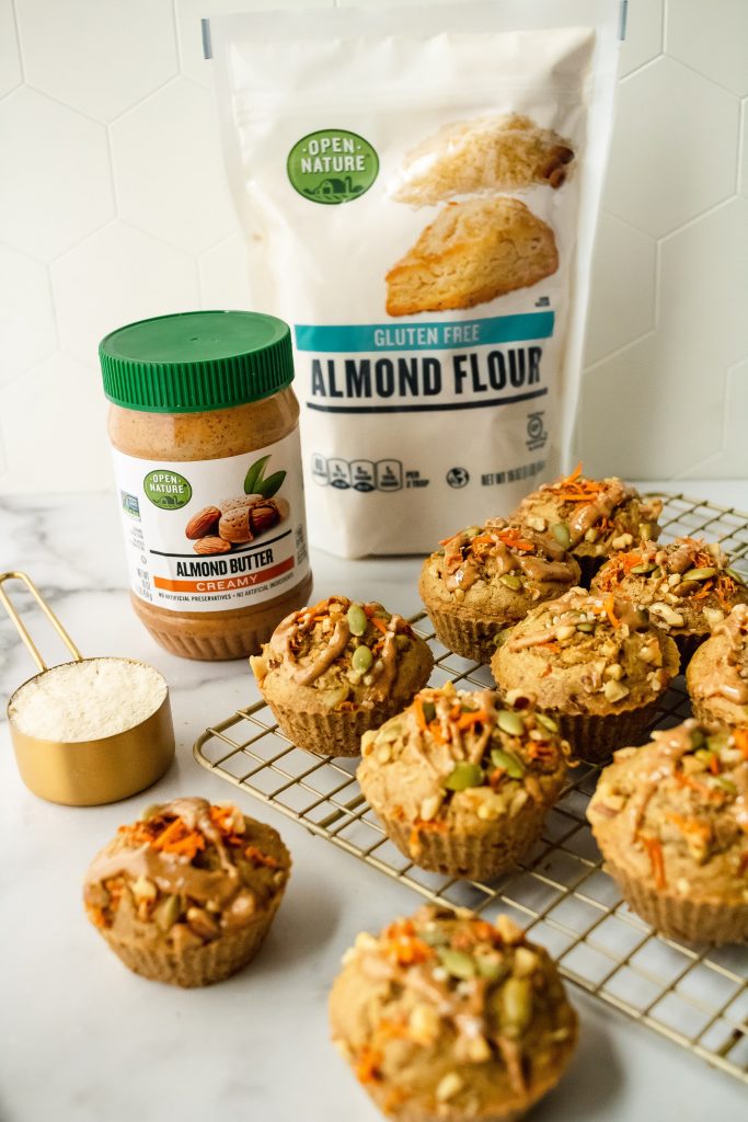 how to make almond butter carrot breakfast muffins