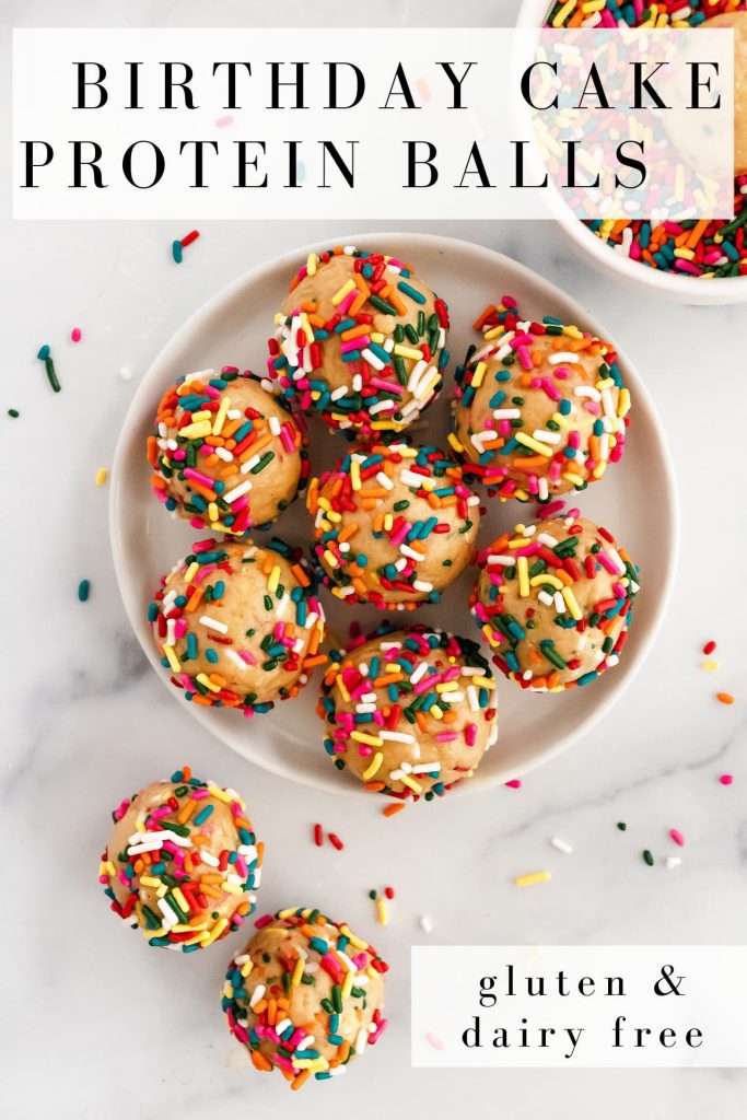 how to make birthday cake protein balls
