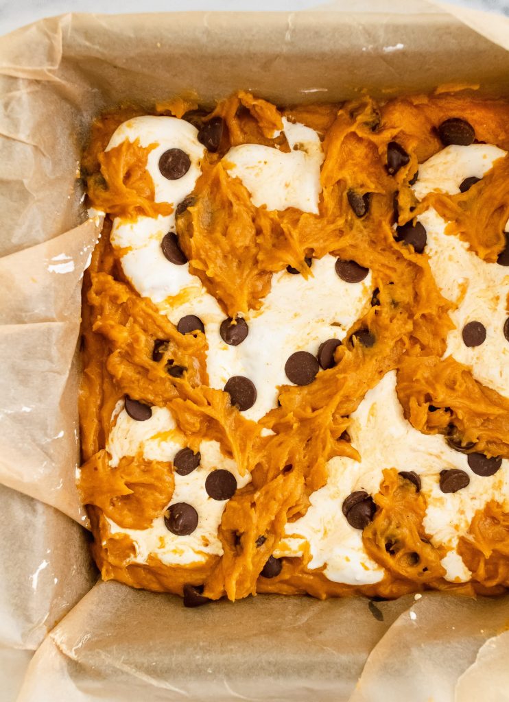 how to make pumpkin s'mores bars