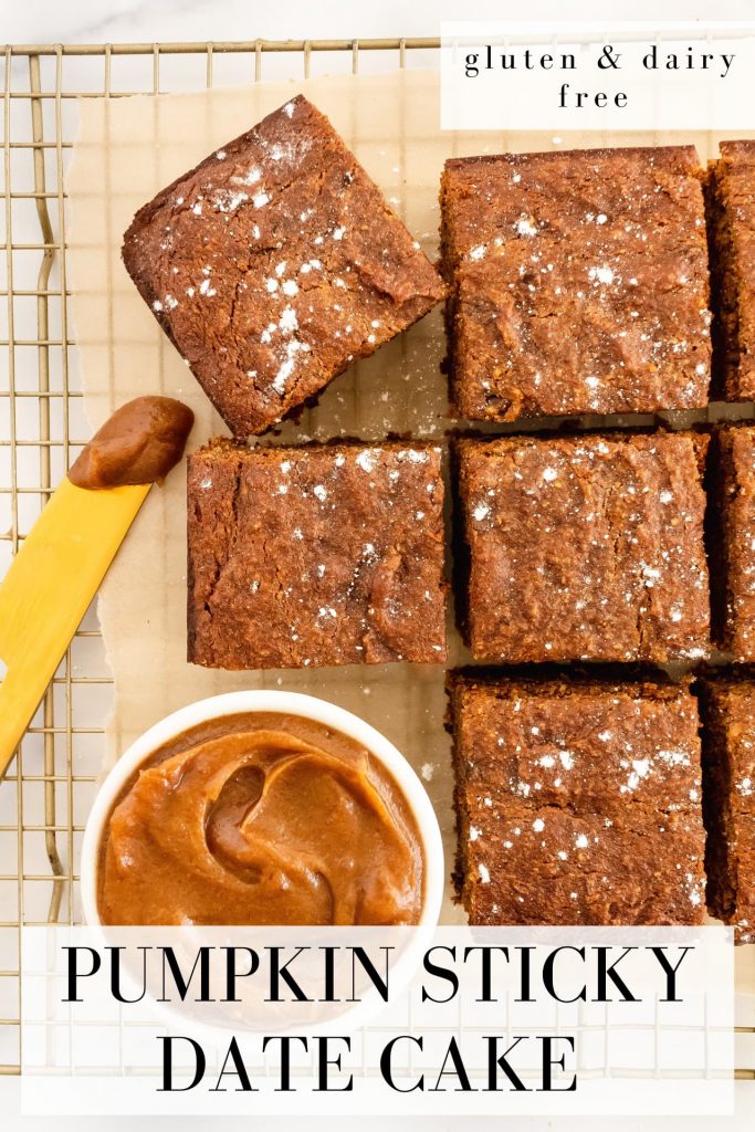how to make pumpkin sticky date cake