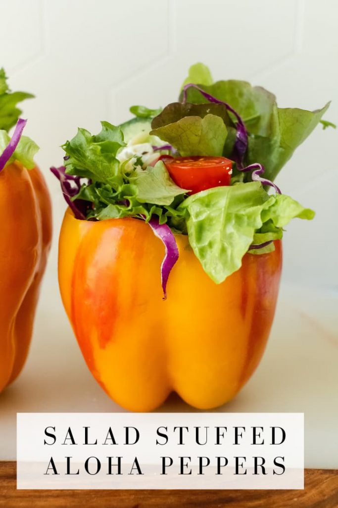 how to make salad stuffed peppers