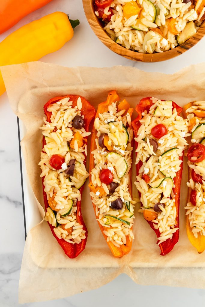 How to make stuffed peppers with orzo