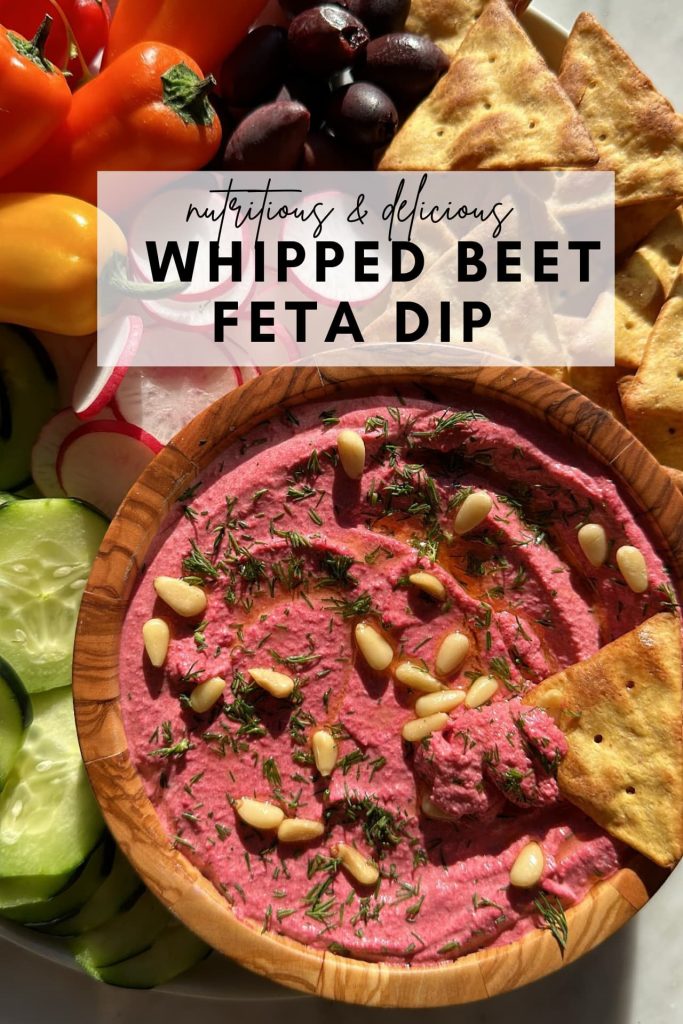 how to make whipped feta beet dip