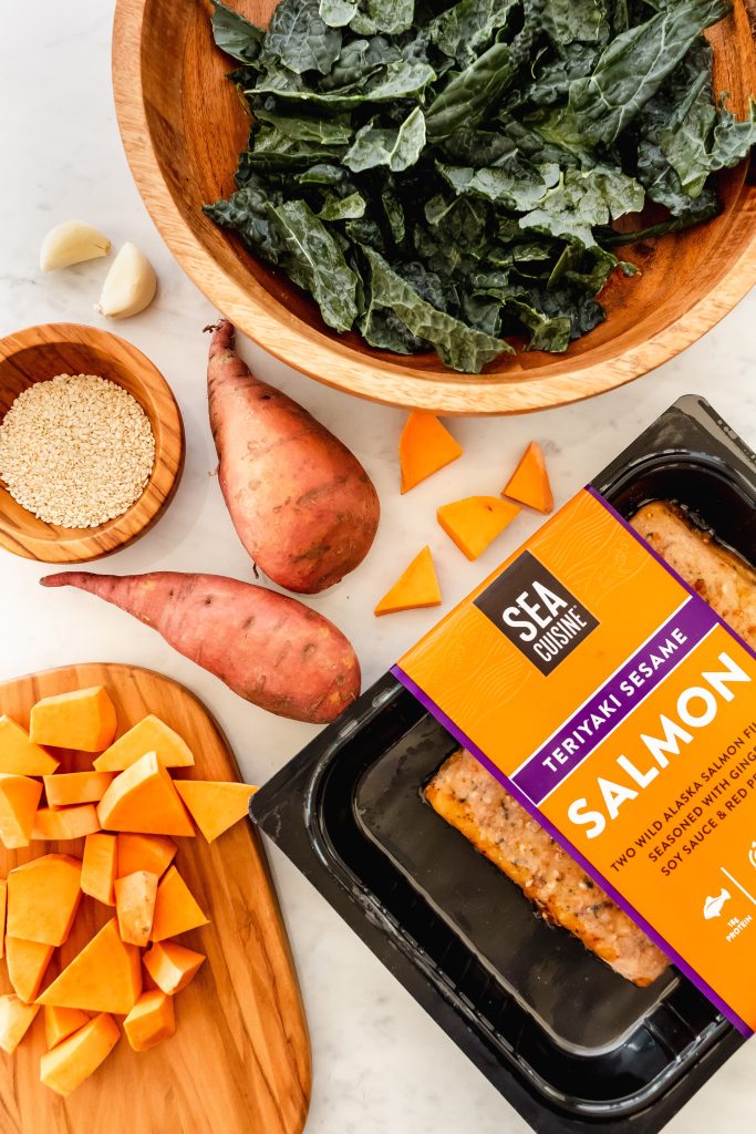 ingredients for fall power bowls