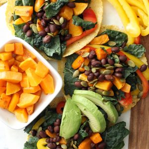kale black bean tacos