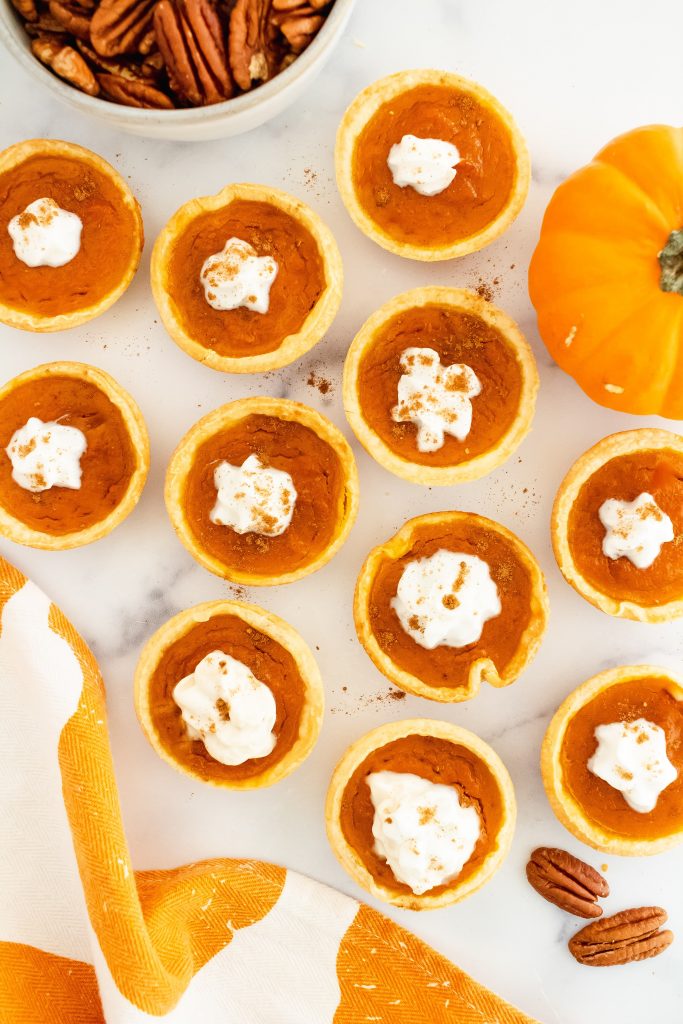mini pumpkin tarts