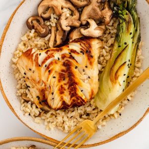 miso black cod power bowl
