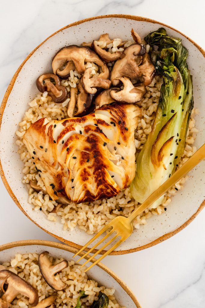 miso black cod power bowl