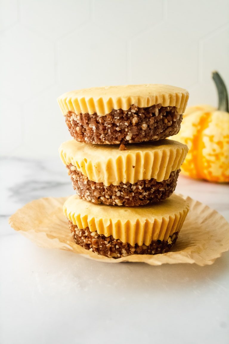 no bake mini pumpkin cheesecakes