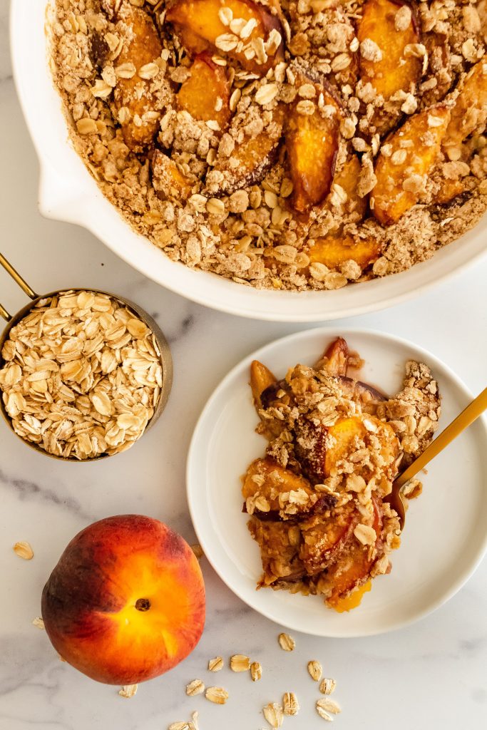 oat crisp with peaches 