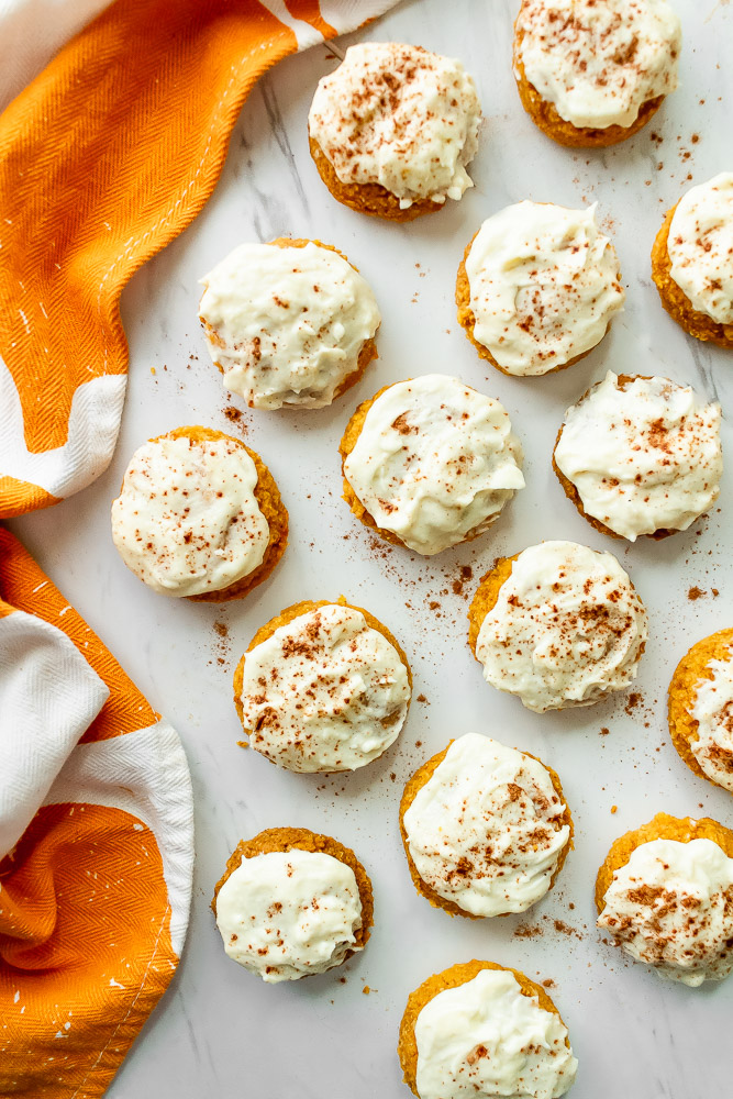 soft pumpkin cookies with cream cheese frosting 