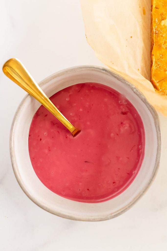 pink blood orange glaze