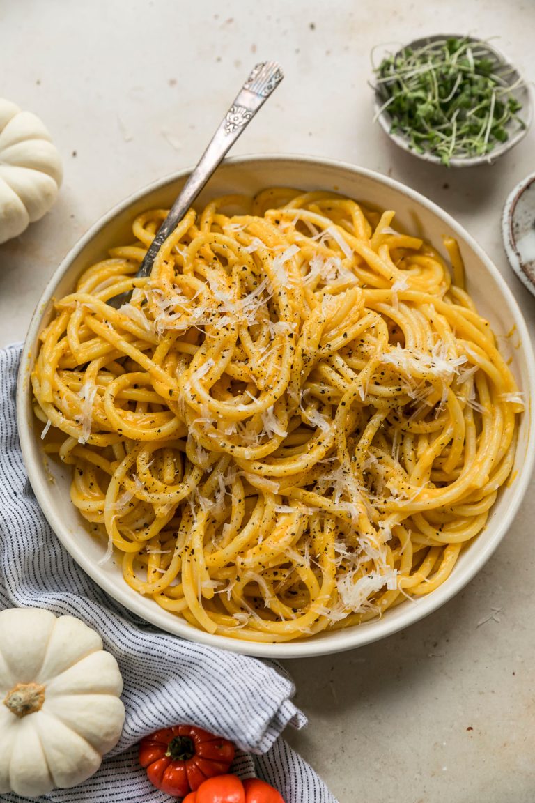 Pumpkin Cacio e Pepe Pasta