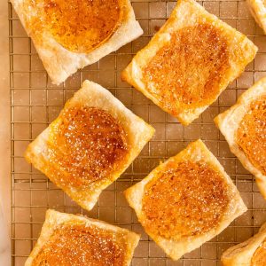 Pumpkin Cheesecake Upside Down Puff Pastry