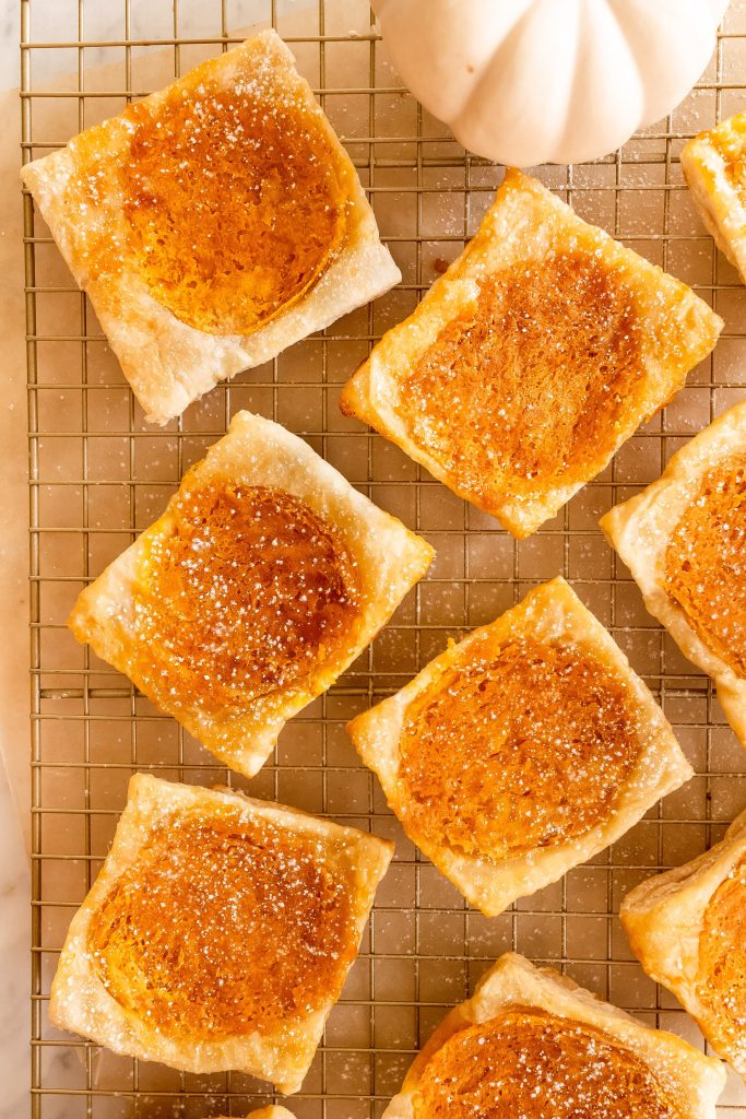 Pumpkin Cheesecake Upside Down Puff Pastry