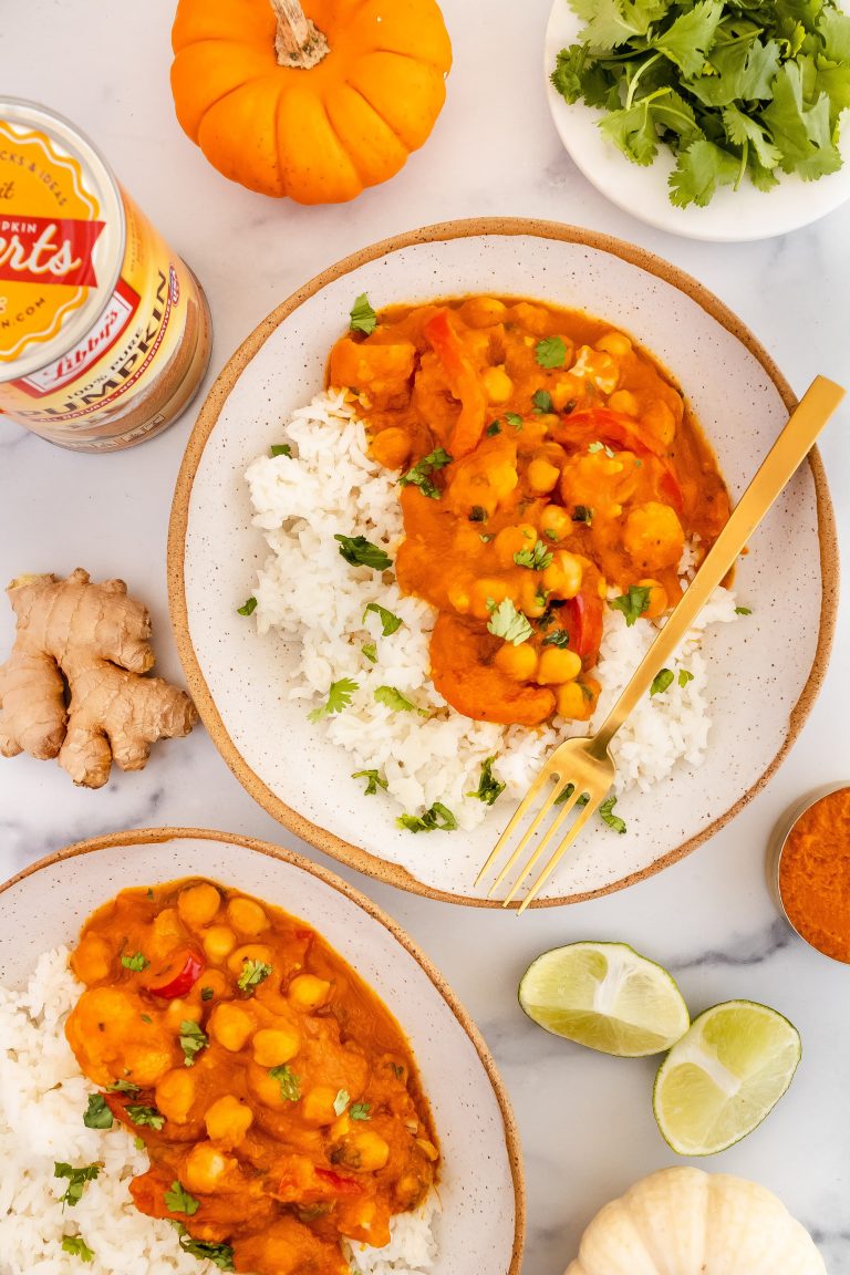 pumpkin chickpea cauliflower curry