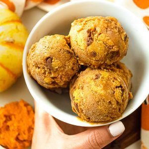 pumpkin cookie dough nice cream