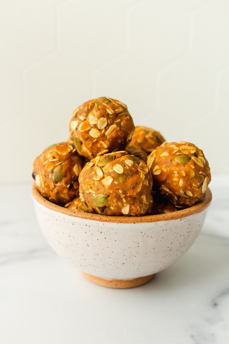 pumpkin cookie protein balls