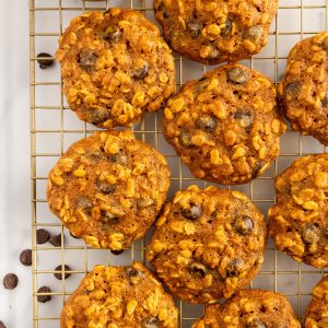 pumpkin oatmeal chocolate chip cookies