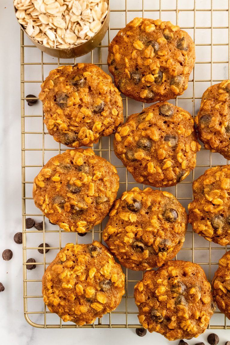 pumpkin oatmeal chocolate chip cookies