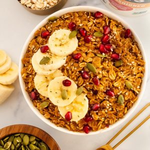 pumpkin gingerbread oatmeal